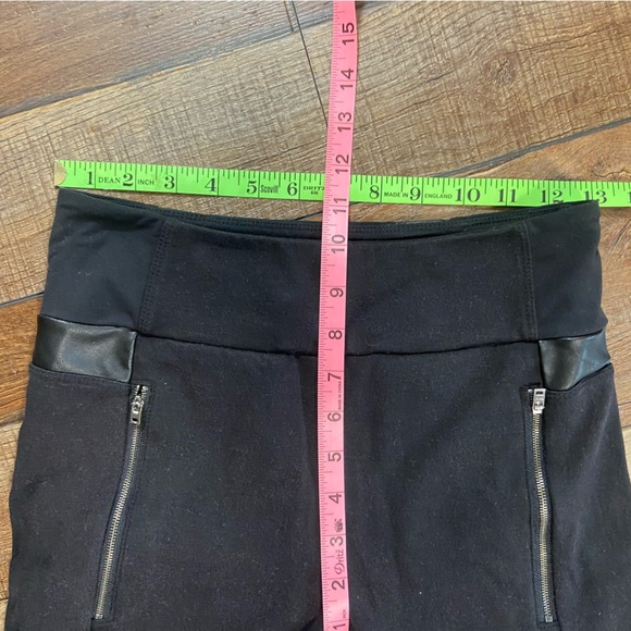 Athleta Luxe Ponte Knit and Faux Leather Pants Size Small - Picture 6 of 8